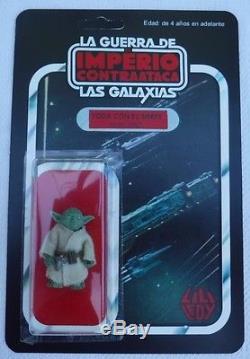 Vintage Original Star Wars Lili Ledy Yoda Imperio ESB & Custom LL Card Back Kit