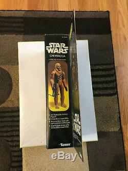 Vintage Star Wars Chewbacca 12 inch LSAF MIB with custom acrylic case