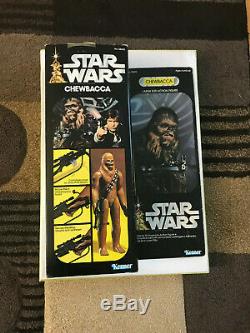 Vintage Star Wars Chewbacca 12 inch LSAF MIB with custom acrylic case