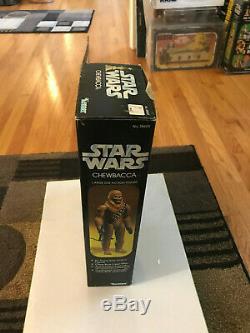 Vintage Star Wars Chewbacca 12 inch LSAF MIB with custom acrylic case