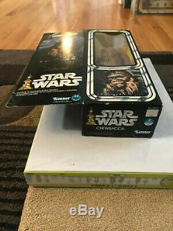 Vintage Star Wars Chewbacca 12 inch LSAF MIB with custom acrylic case