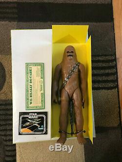 Vintage Star Wars Chewbacca 12 inch LSAF MIB with custom acrylic case