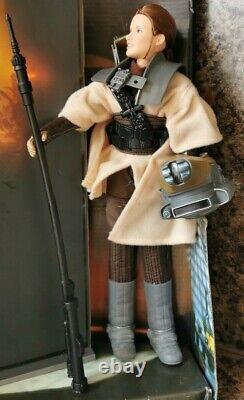 Vintage Star Wars Princess Leia as Boushh Figure 12 & Light up Carbonised Solo