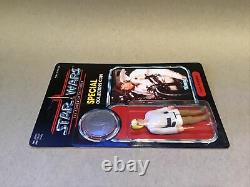 Vintage Style Custom Star Wars Droids Backing Card & Coin. Luke Skywalker