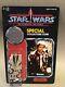 Vintage Style Custom Star Wars Potf Backing Card & Coin Han Solo Trench Coat