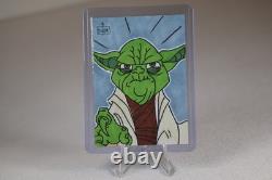 Yoda Star Wars Custom Sketch Card by Dom Messineo 1/1